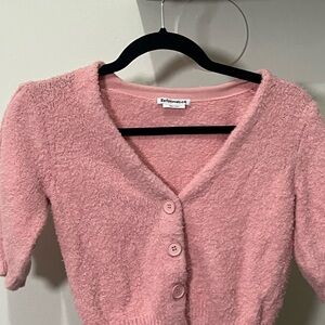 Reformation Blush Button-Up Cardigan